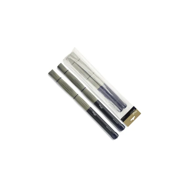 STAGG SBRU35RS Balais Paille Manche Caoutchouc