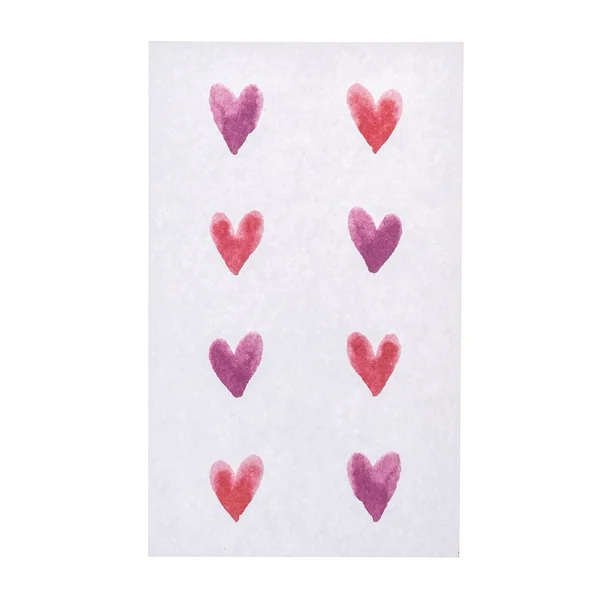 Stickers « Cœurs aquarelle »