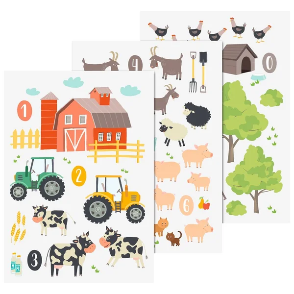 Stickers de fenêtre « Ferme »