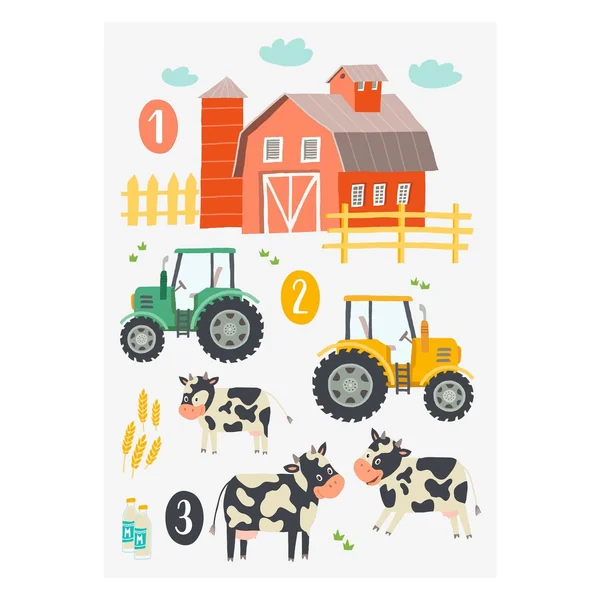 Stickers de fenêtre « Ferme »
