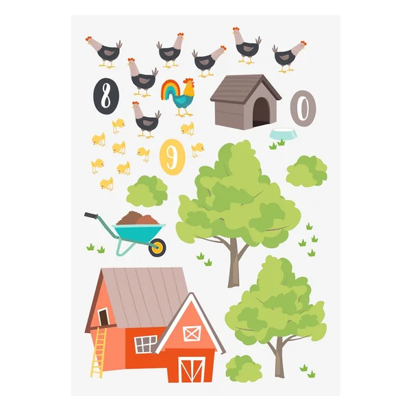 Stickers de fenêtre « Ferme »