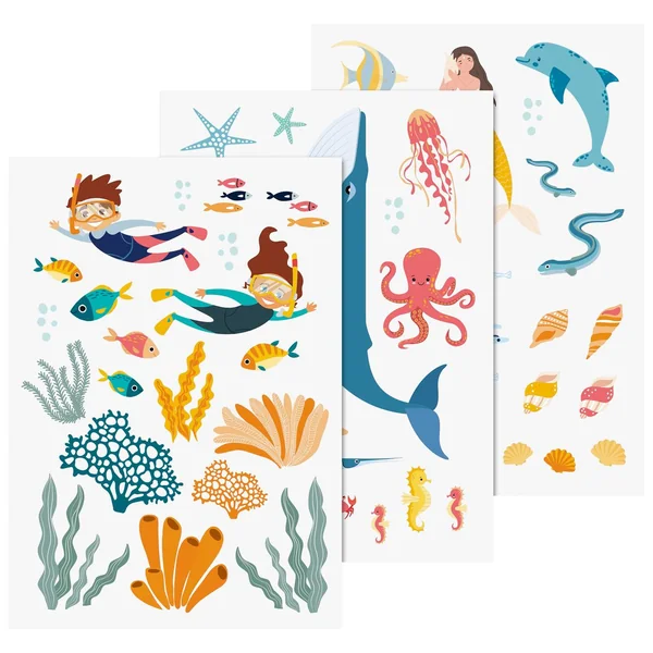 Stickers de fenêtre « Milieu sous-marin »