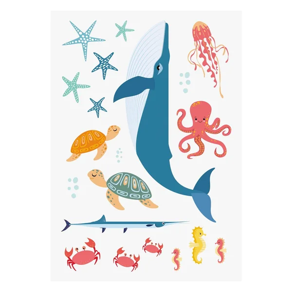 Stickers de fenêtre « Milieu sous-marin »