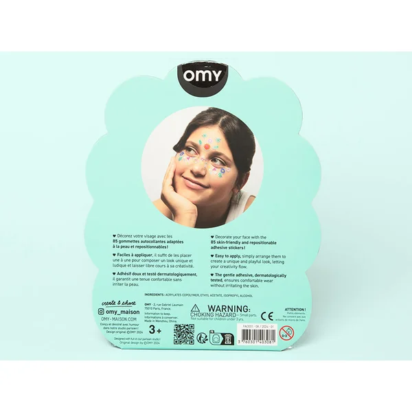 Stickers de visage - Flowers - OMY
