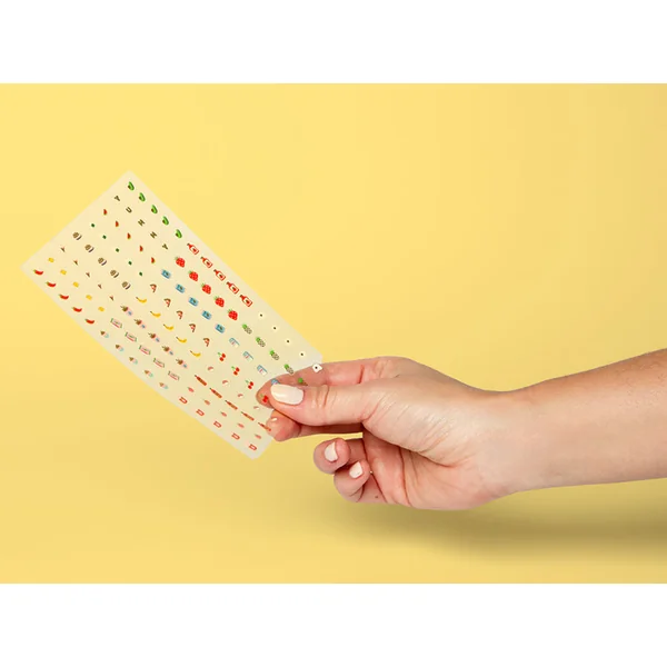 Stickers Nail art Yummy - Set de 120 stickers ongles OMY