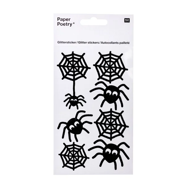 Stickers pailletés « Araignées »