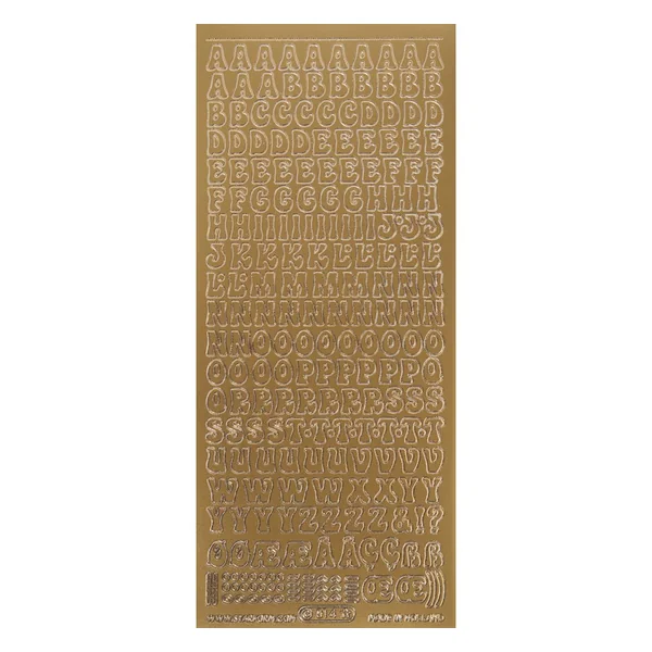 Stickers relief « Majuscules »