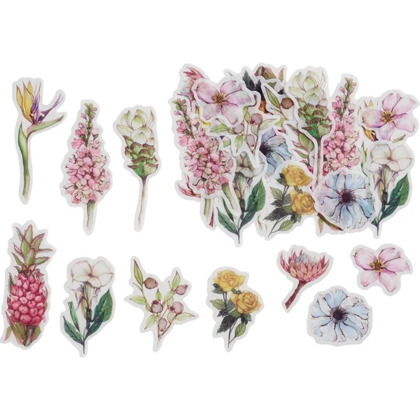Stickers washi « Fleurs pastel »