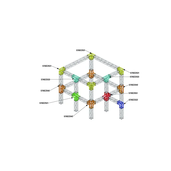 Structure alu ASD SC250 carrée SC25250 2m50