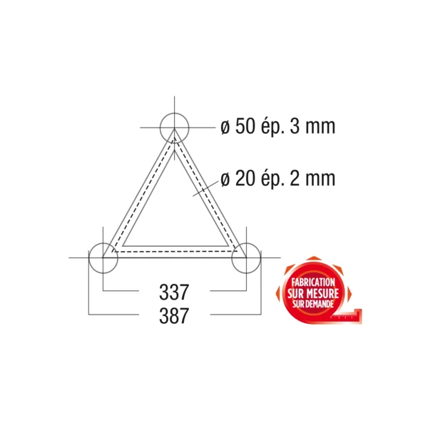 structure alu ASD SX390 triangulaire 3m ASD SX39300