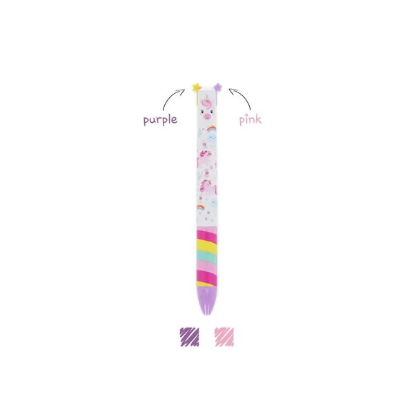 Stylo bicolore Click & Clack Licorne - Legami
