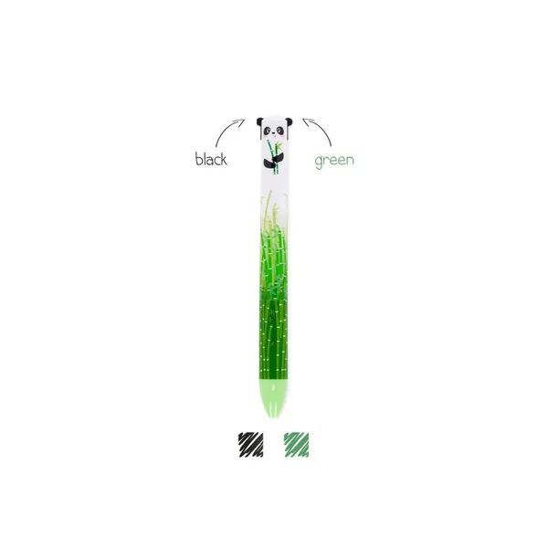 Stylo bicolore Click & Clack Panda - Legami