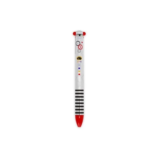 Stylo bicolore Click & Clack Robot - Legami