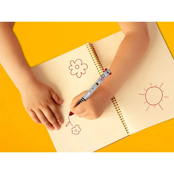 Stylo bicolore Click & Clack Robot - Legami