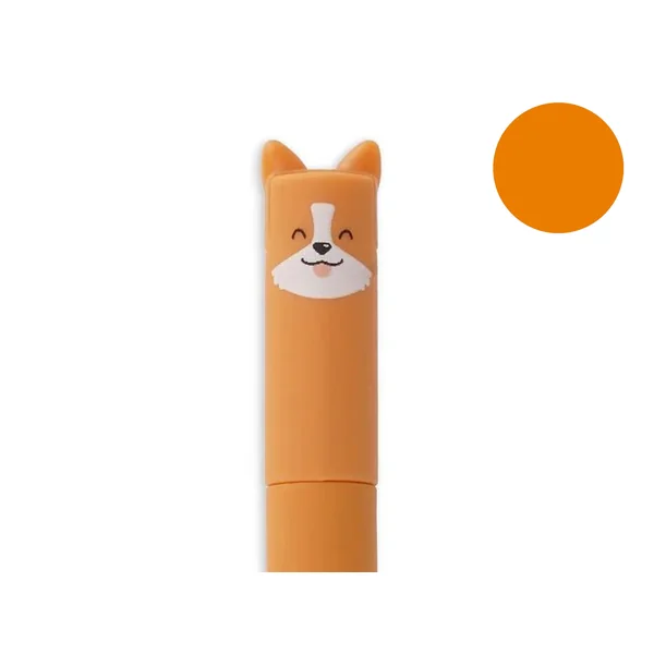 Stylo à encre gel noire effaçable - Corgi