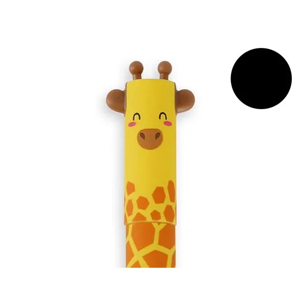 Stylo à encre gel noire effaçable - Girafe