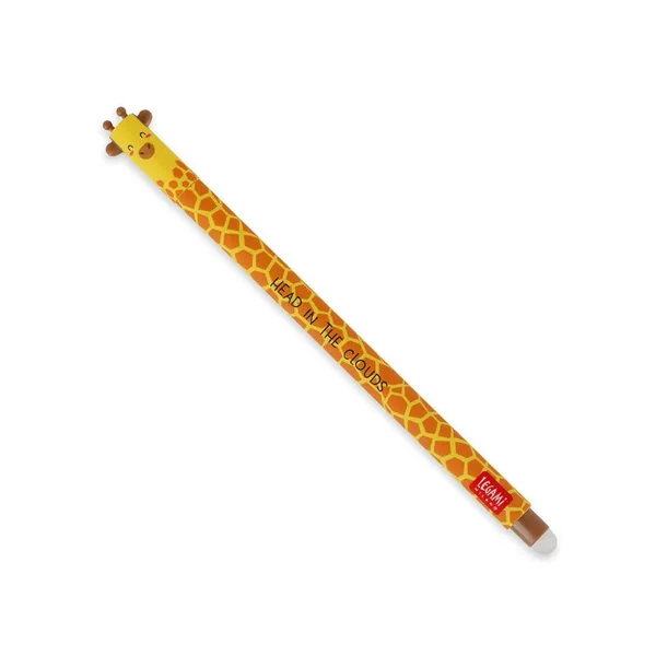 Stylo à encre gel noire effaçable - Girafe