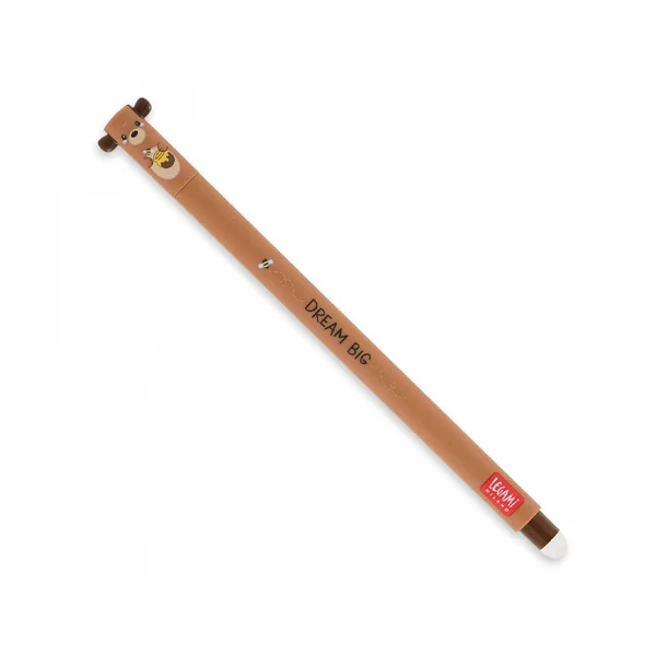 Stylo à encre gel rouge effaçable - Ourson
