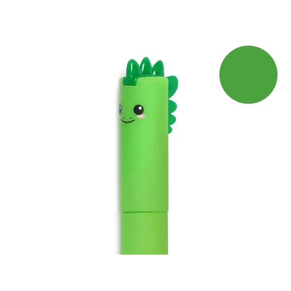 Stylo à encre gel verte effaçable - Dinosaure