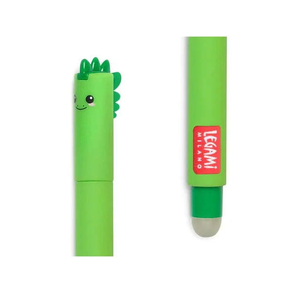 Stylo à encre gel verte effaçable - Dinosaure
