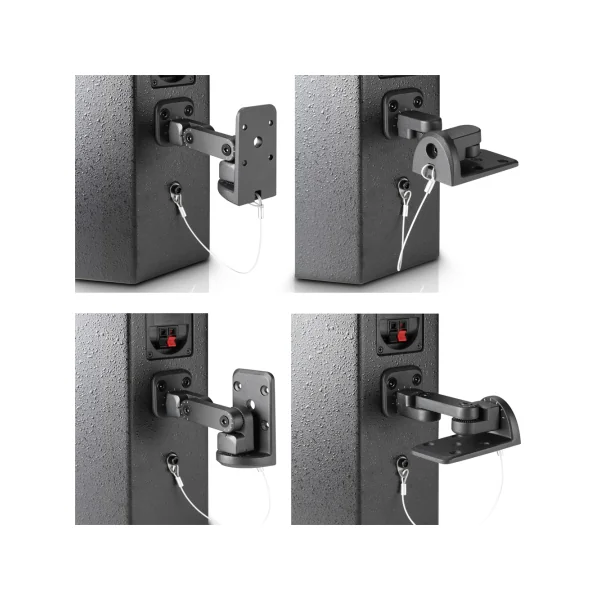 Support mural de fixation d'enceinte orientable blanc LD Systems max 10kg