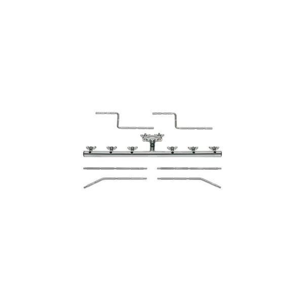 Support Percu Meinl 6 Attaches - 2 Bras Droits + 2 Avec Angle + 2 En