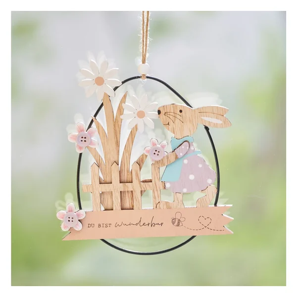 Suspension œuf VBS « Lapin de Pâques »