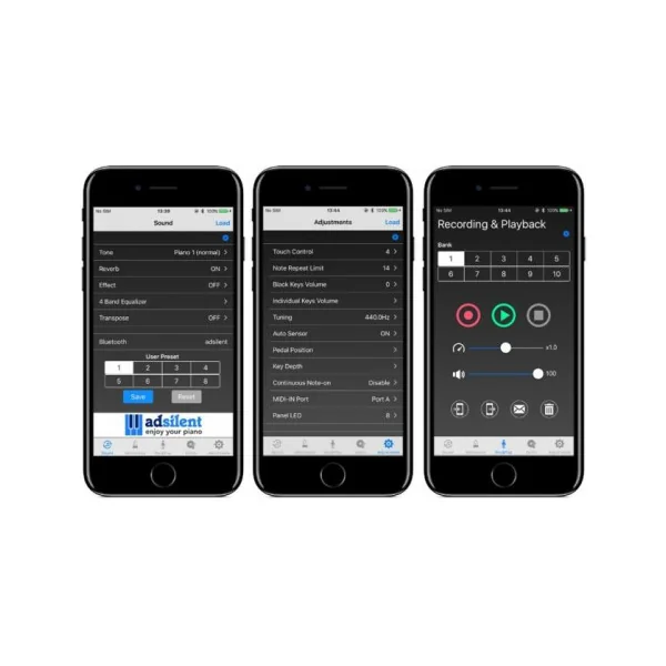 Système silencieux AdSilent 2.0 pour piano à queue