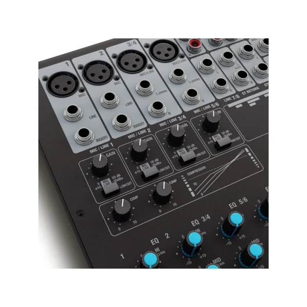 Table de mixage LD Systems VIBZ 8 canaux avec effets et compresseur intégrés