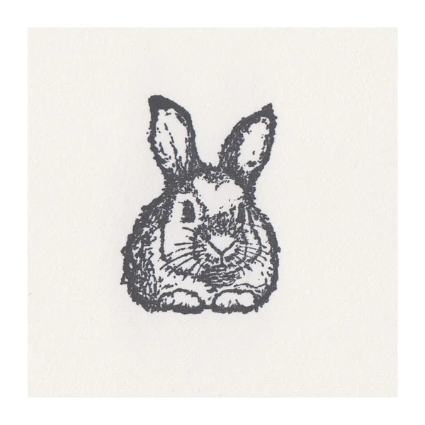 Tampon en bois « Petit lapin »