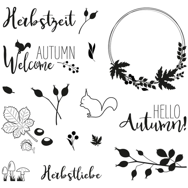 Tampons Clear Stamps « Forêt d'automne »