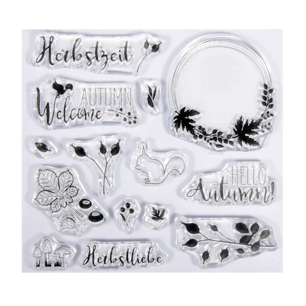 Tampons Clear Stamps « Forêt d'automne »