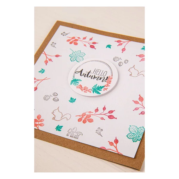 Tampons Clear Stamps « Forêt d'automne »