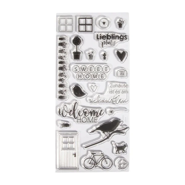Tampons Clear Stamps « Welcome Home »
