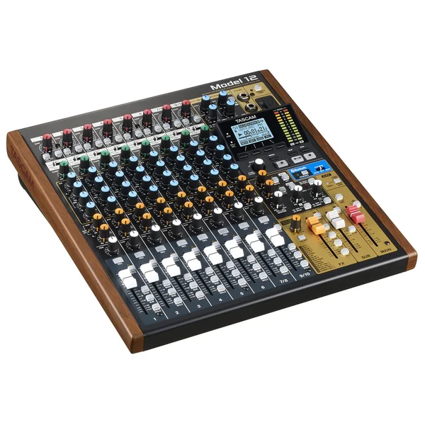 Tascam Model 12 analog mixer og 12 track digital recorder
