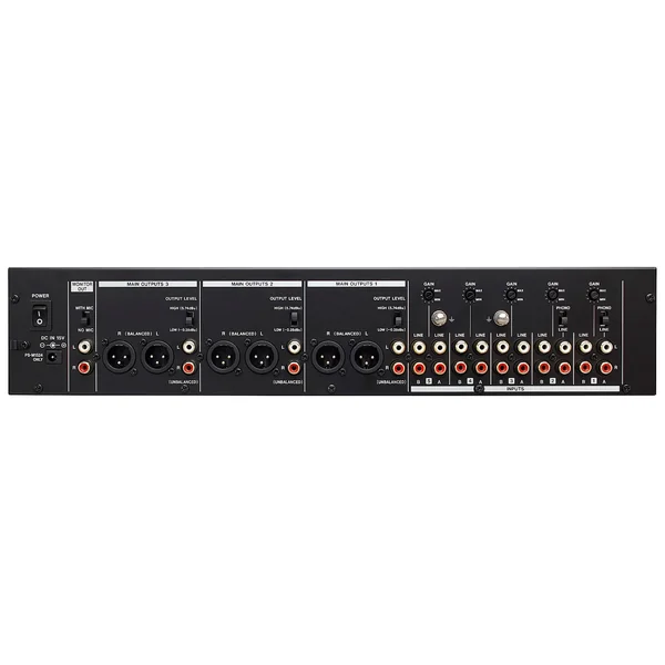 Tascam MZ-223 installationsmixer 3 zoner 2 mic/5 line input