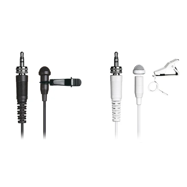 Tascam TM-10L knaphulsmikrofon minijack med omløber, Hvid