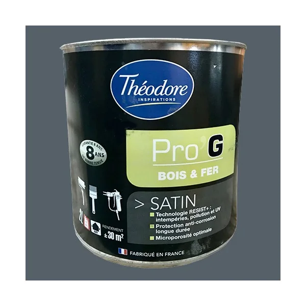 Théodore Pro'G Peinture Bois & Fer Ardoise