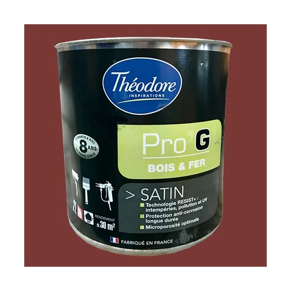 Théodore Pro'G Peinture Bois & Fer Rouge Basque