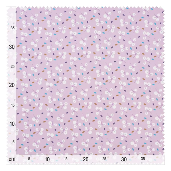 Tissu coton au mètre « Clara Violet »