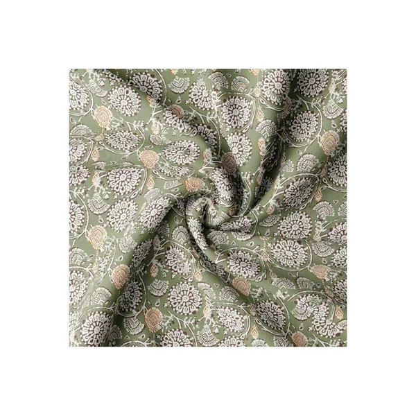 Tissu coton au mètre « Jivana Khaki »