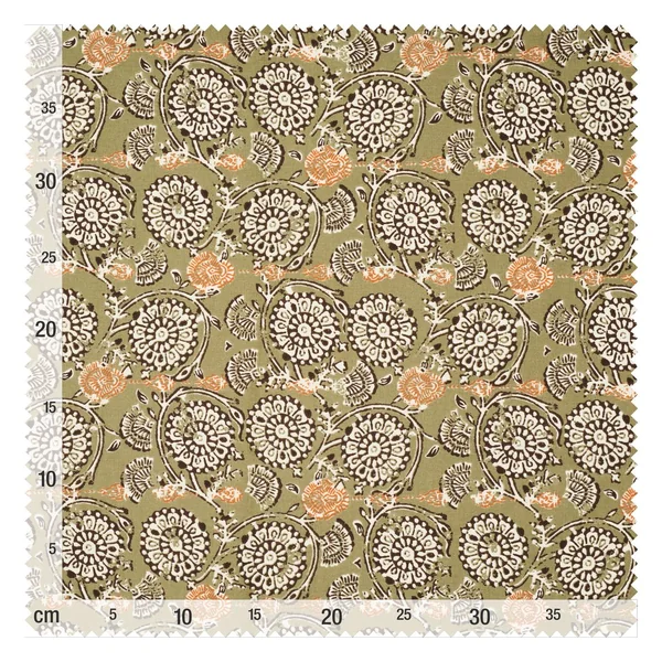 Tissu coton au mètre « Jivana Khaki »