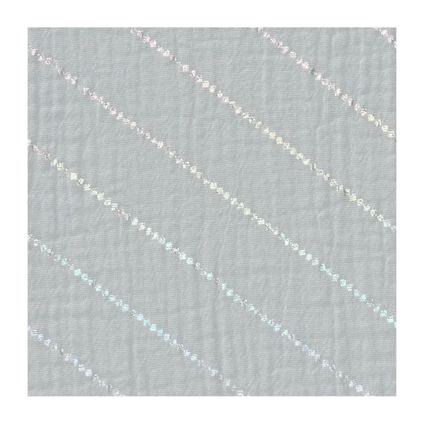 Tissu coton mousseline froissée effet hot foil au mètre « Rayures »