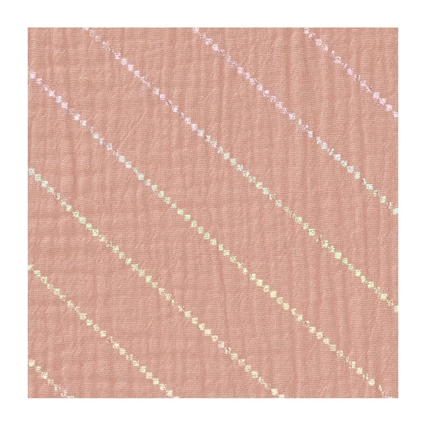 Tissu coton mousseline froissée effet hot foil au mètre « Rayures »