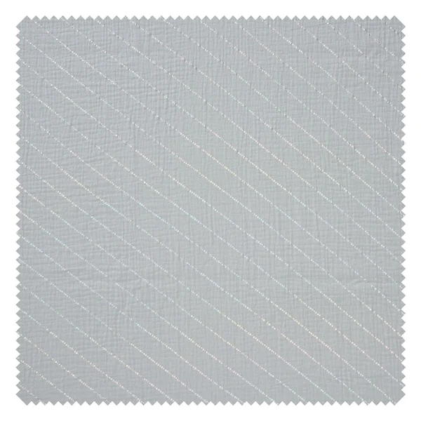 Tissu coton mousseline froissée effet hot foil au mètre « Rayures »