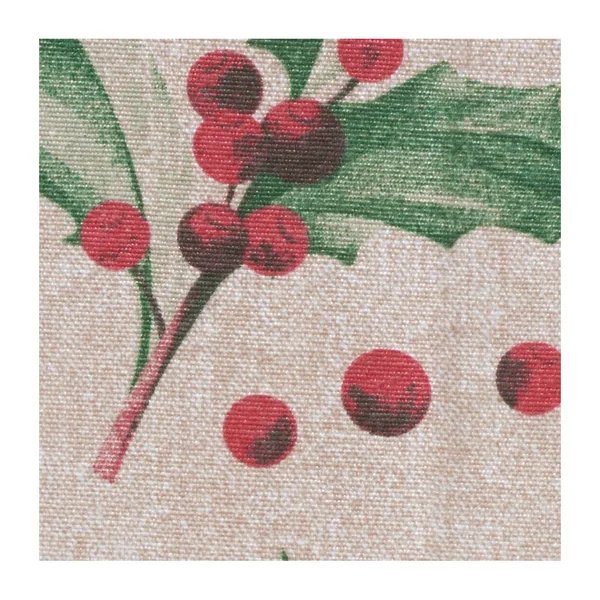 Tissu imprimé aspect lin au mètre « Ilex »