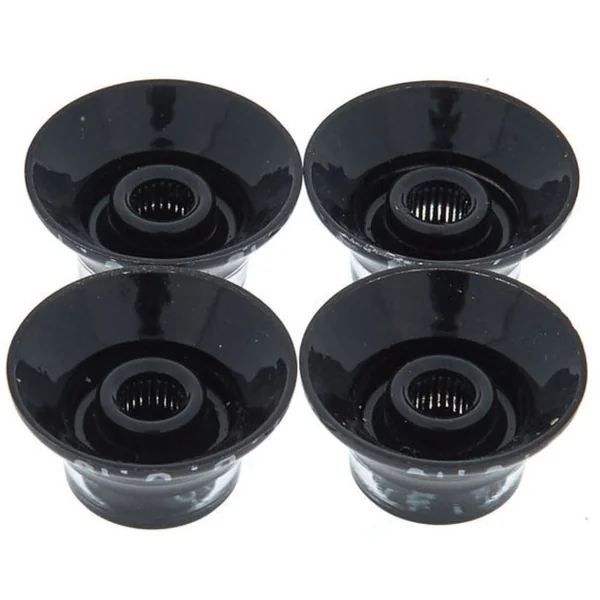 Top Hat Knobs 4-Pack - Black