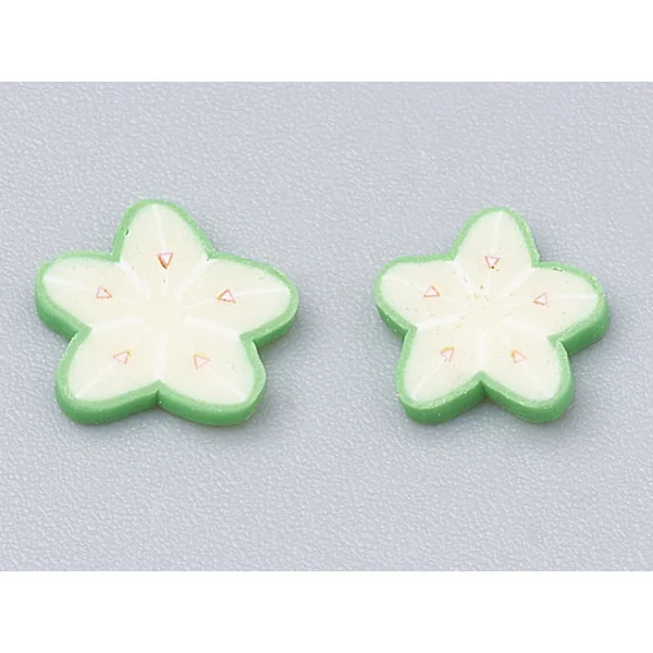 Tranches de canes en pâte polymère - fruits variés - 10 grammes