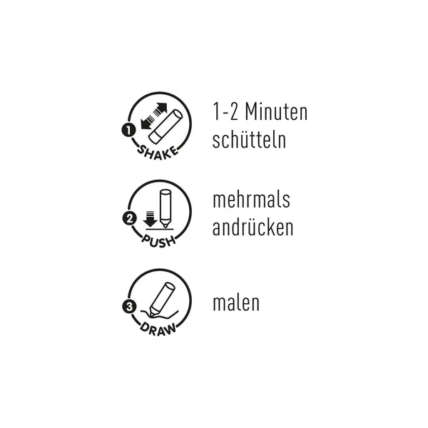 Triton Acrylic Marker KREUL, set de 2, Noir & Blanc
