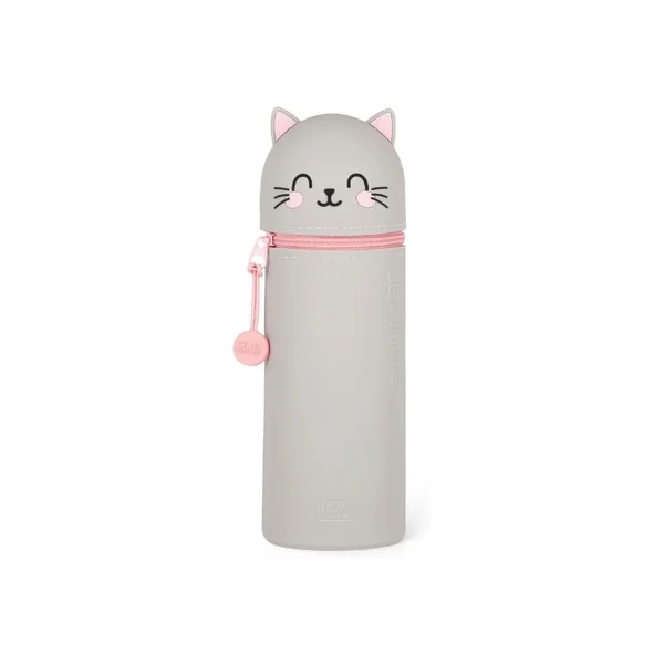 Trousse Chat pot à crayons Kawai - Legami